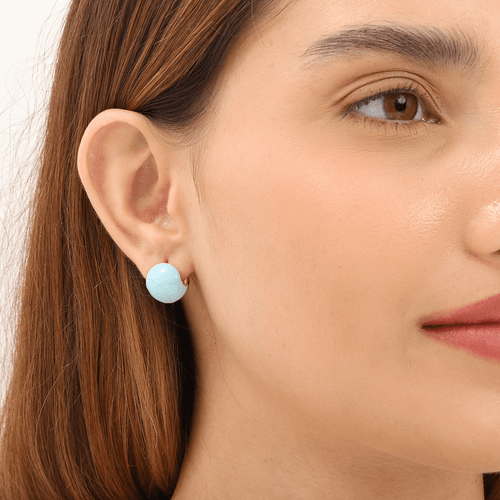 Argola semijoia abaulado