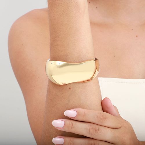 Bracelete semijoia orgânico liso