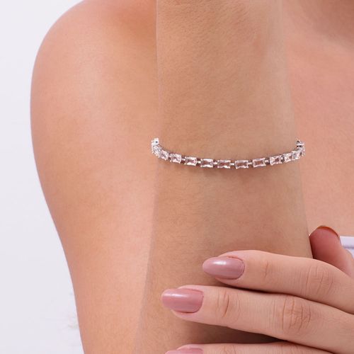 Pulseira semijoia riviera retângulos