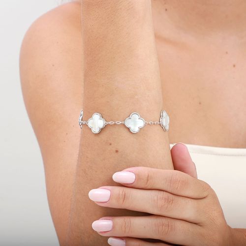 Pulseira semijoia trevos