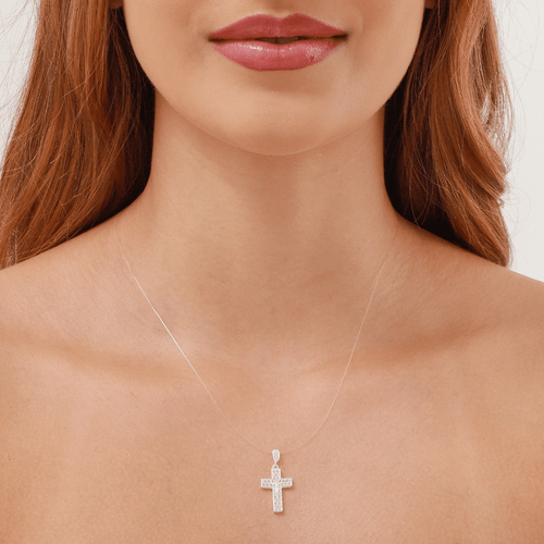 Pingente prata 925 crucifixo trabalhado
