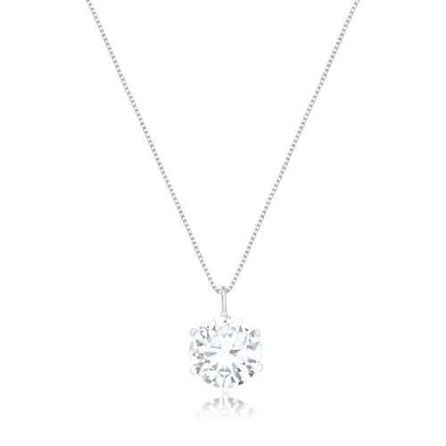 Colar Prata 925 Ponto de Luz 12mm 10